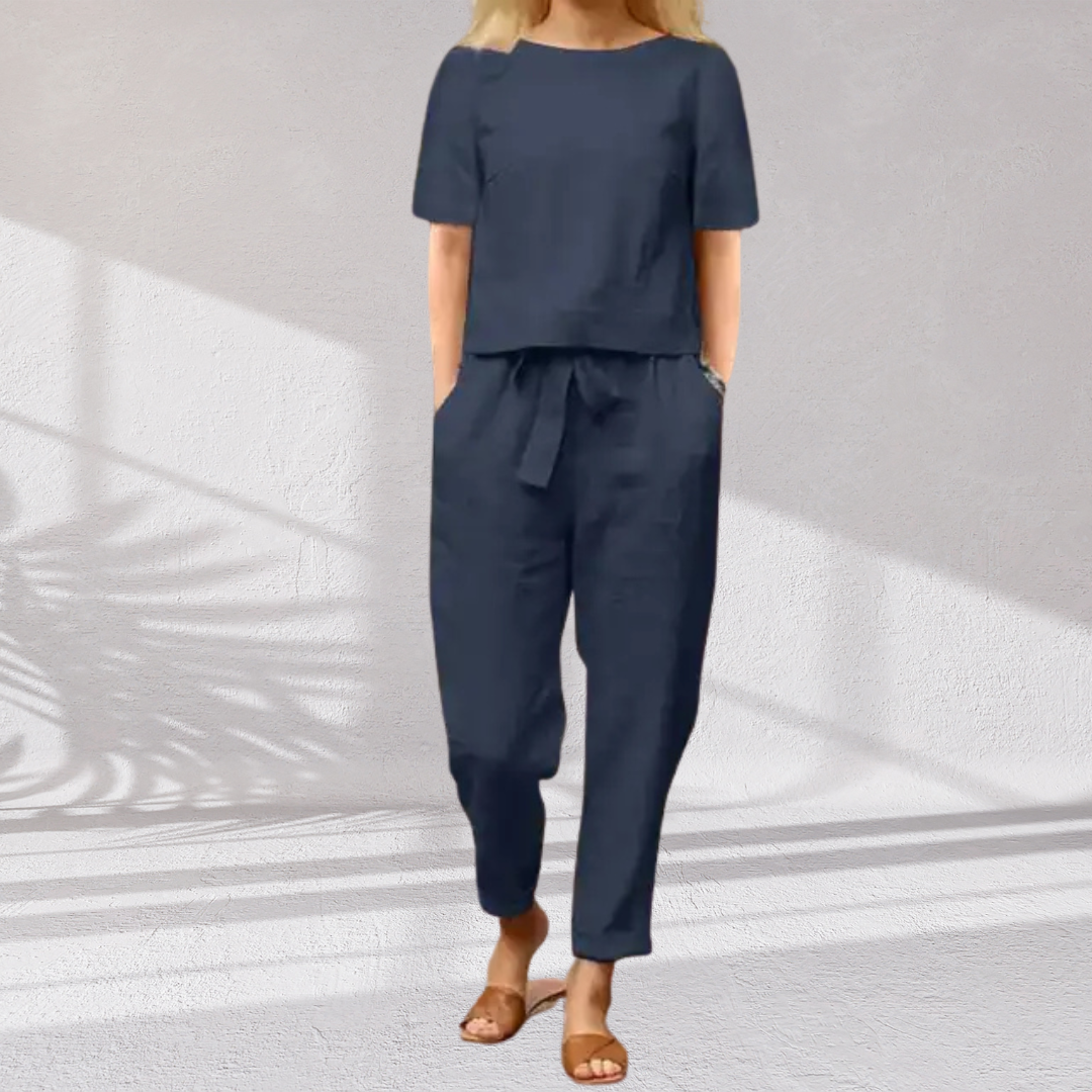 Nika | Elegant Dame Sommer 2-Delt Sæt