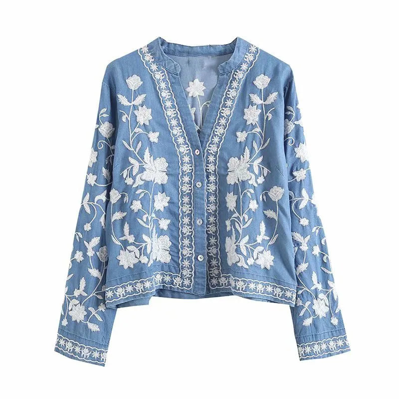 Casey | Elegant vest med raffineret broderi