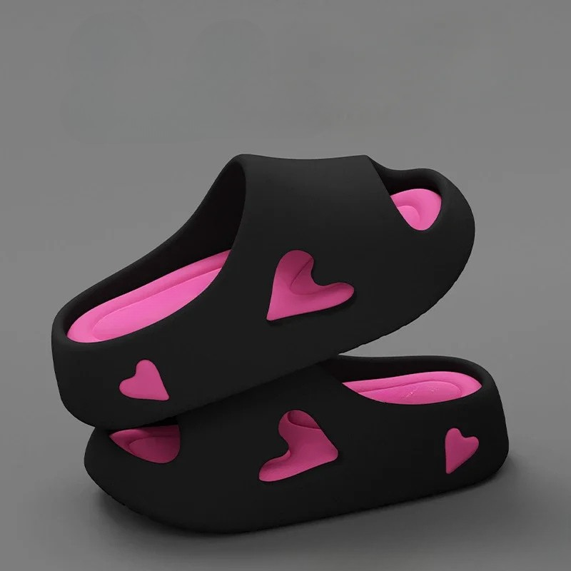 Freja | Skybløde Flip Flops med Legende Hjerteform