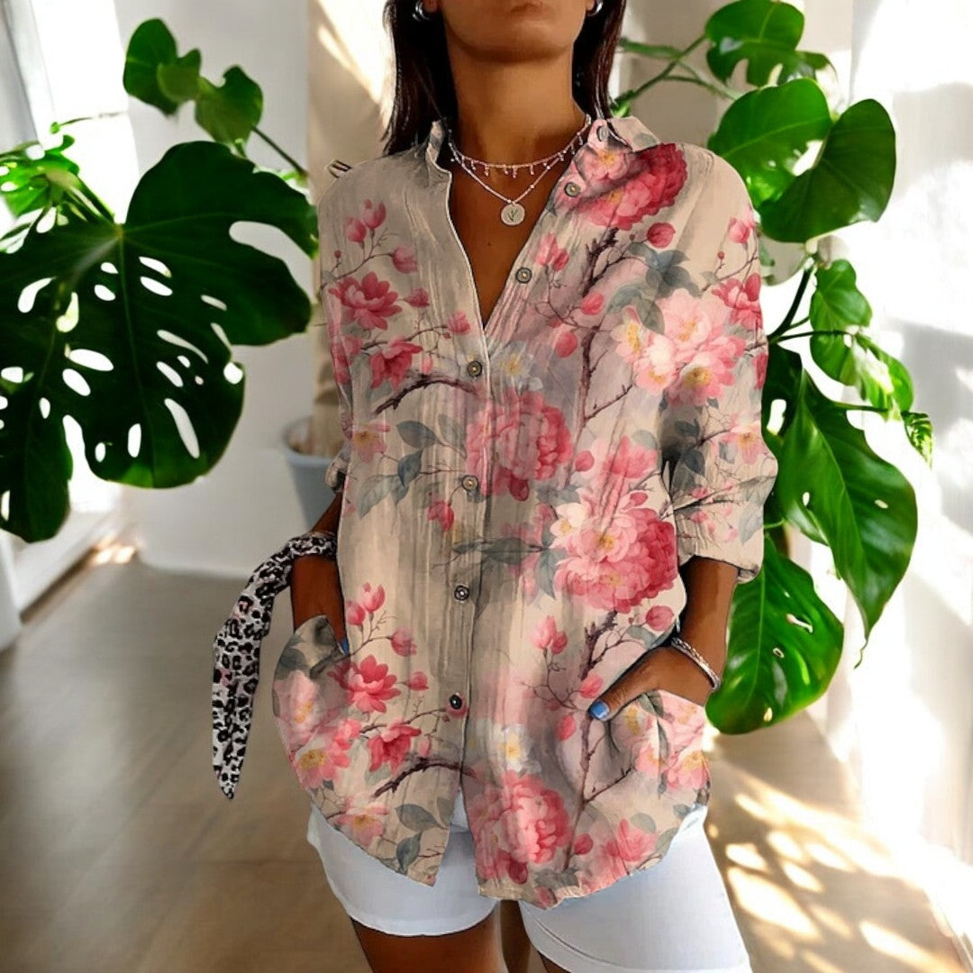 Erika™ | Vintage Blomsterbluse
