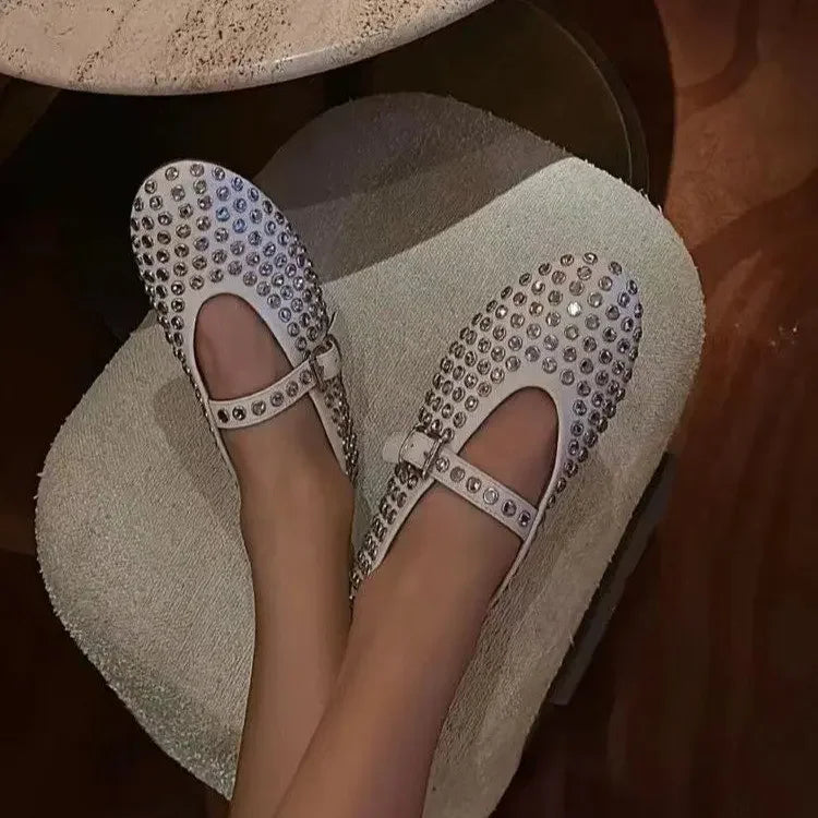Rine | Loafers med Diamantnitter