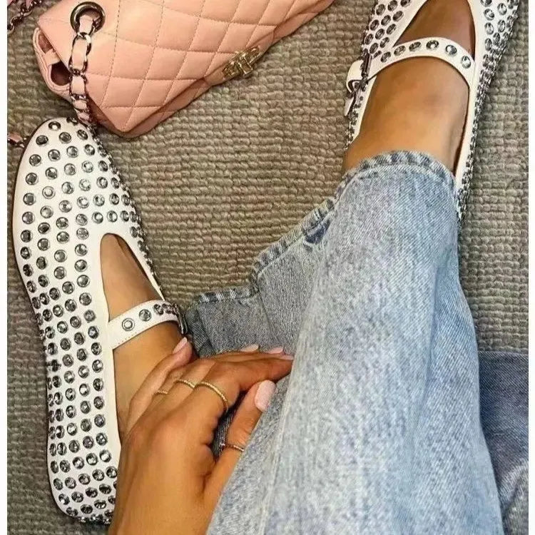 Rine | Loafers med Diamantnitter